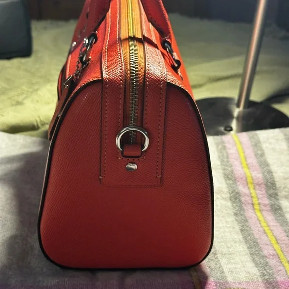 NWOT Coach Tangerine Leather Crossbody Bag - Picture 5 of 7